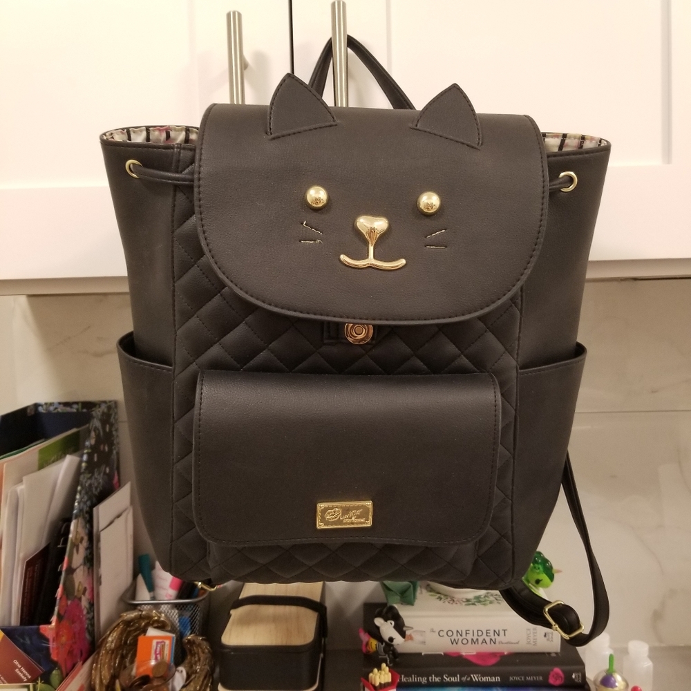 Betsey Johnson Cat Backpack